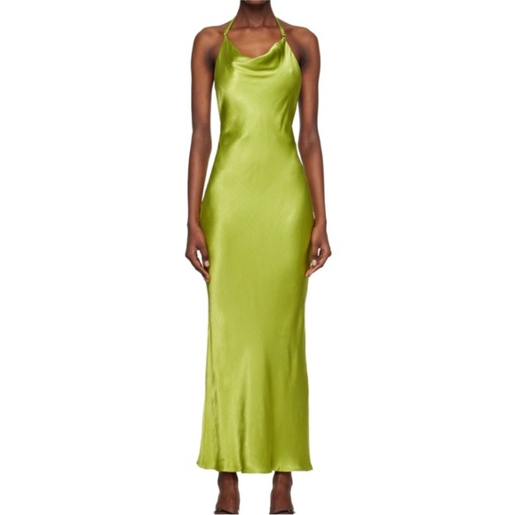 Bec & Bridge Dresses & Skirts - Size US 8 Bec + Bridge Odessa Halter Gown in Chartreuse Green